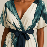 Marina | Long Watercolour Print Dress