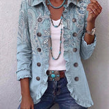 Ivy | Vintage Paisley Ruffle Jacket