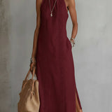 Rachel | Sleeveless Lace Midi Dress