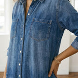 Avery | Cotton Denim Jumpsuit