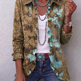 Delilah | Ombre Floral Ruffle Jacket