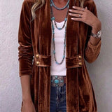 Claire | Vintage Lapel Button Jacket