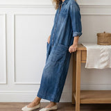 Avery | Cotton Denim Jumpsuit