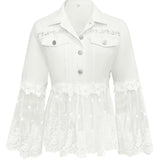 Willow | Lace Panel Detail Jacket
