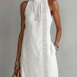 Rachel | Sleeveless Lace Midi Dress