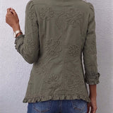 Lucy | Floral Embroidered Utility Jacket