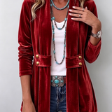 Claire | Vintage Lapel Button Jacket