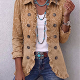 Victoria | Western Print Ruffle Jacket