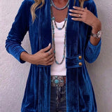 Claire | Vintage Lapel Button Jacket