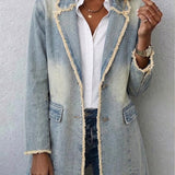 Matilda | Oversized Raw Edge Blazer