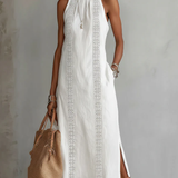 Evelyn | Sleeveless Lace Midi Dress