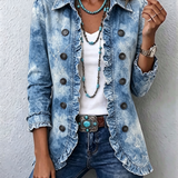 Naomi | Boho Botanical Ruffle Jacket