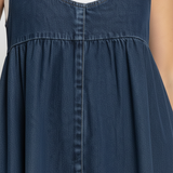 Chloe | Vintage Denim Maxi Dress