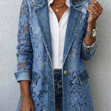 Freya | Lace Panel Blazer