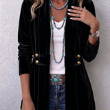 Claire | Vintage Lapel Button Jacket
