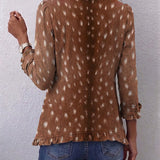 Isabella | Bohemian Animal Print Jacket