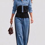 Elena | Colourblock Jacket and Pants