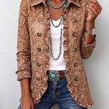 Clara | Boho Floral Ruffle Jacket