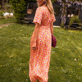Dana | Floral V-Neck Maxi Dress