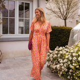 Dana | Floral V-Neck Maxi Dress