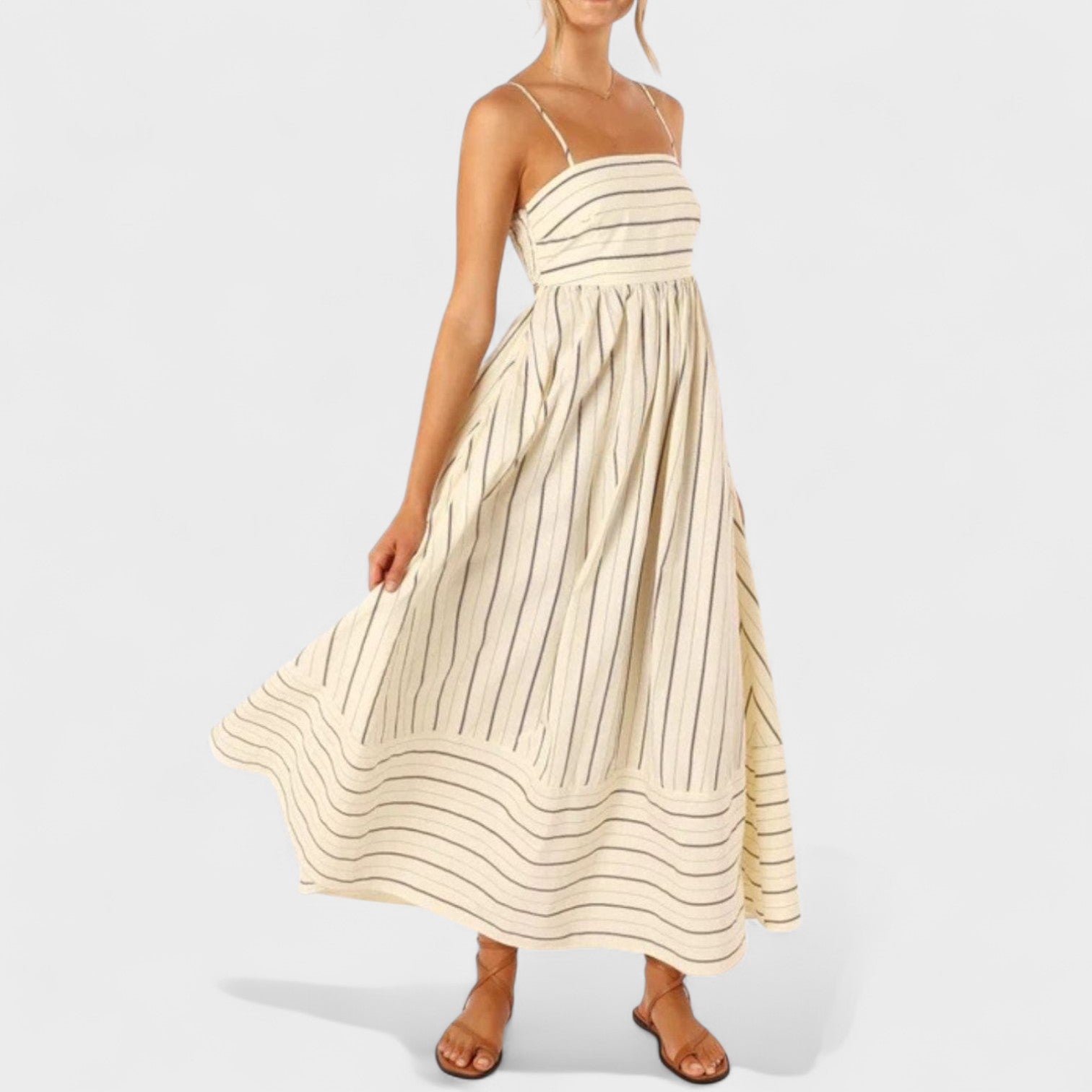 Emma | Long Striped Dress